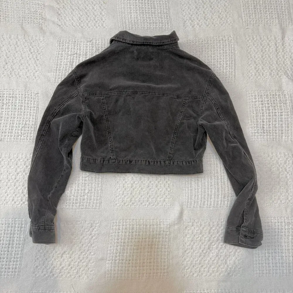 Pacsun XS S corduroy cropped trucker jacket coat C 2996